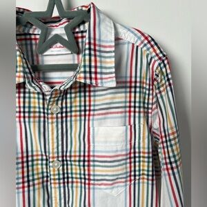 Hanna Andersson Sunny Plaid Buttonfront Boys Size 5
